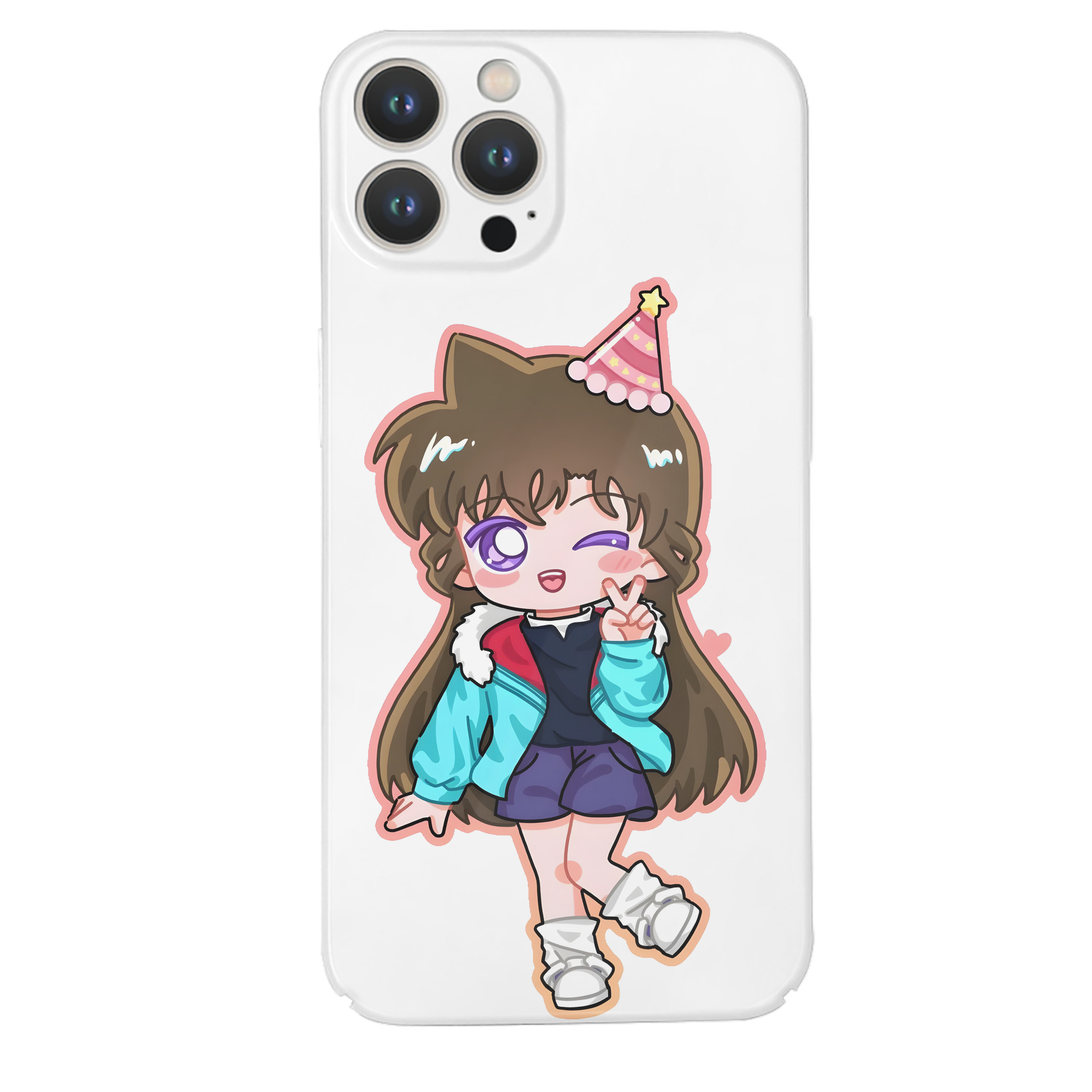 （画像用） 名探偵コナン 毛利 蘭 もうり らん、モーリ ラン Detective Conan Rachel Moore 【iPhone 14シリーズ対応】ハードケース